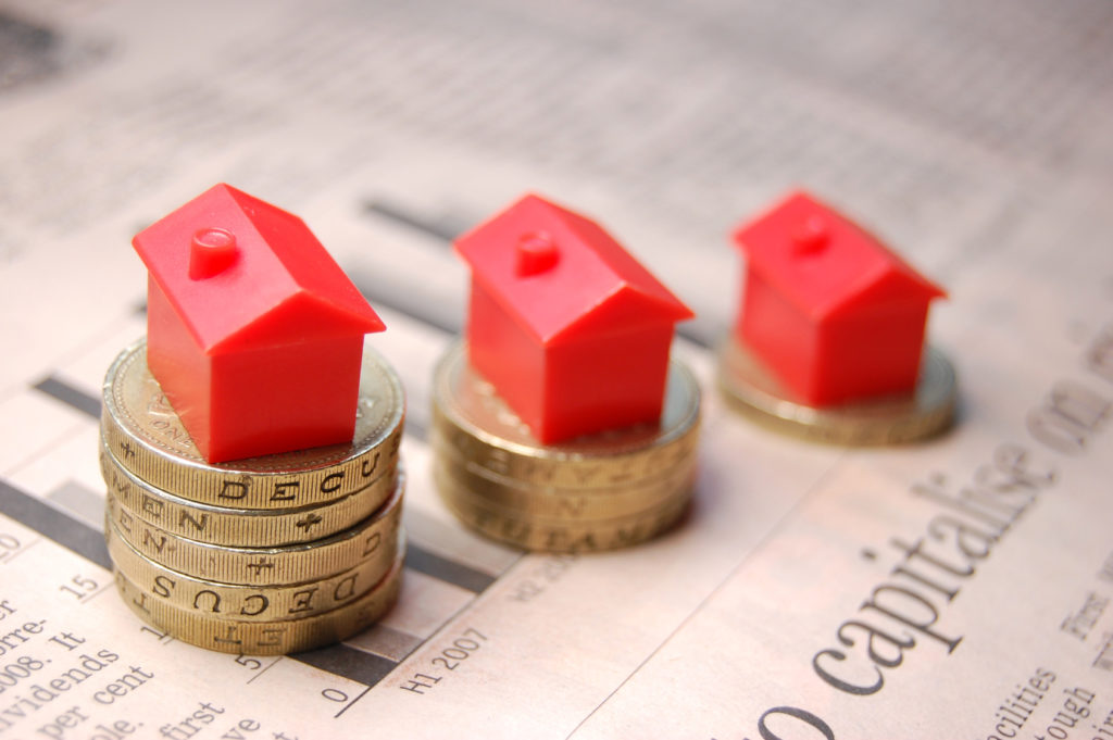 Monopoly houses on one pound coins